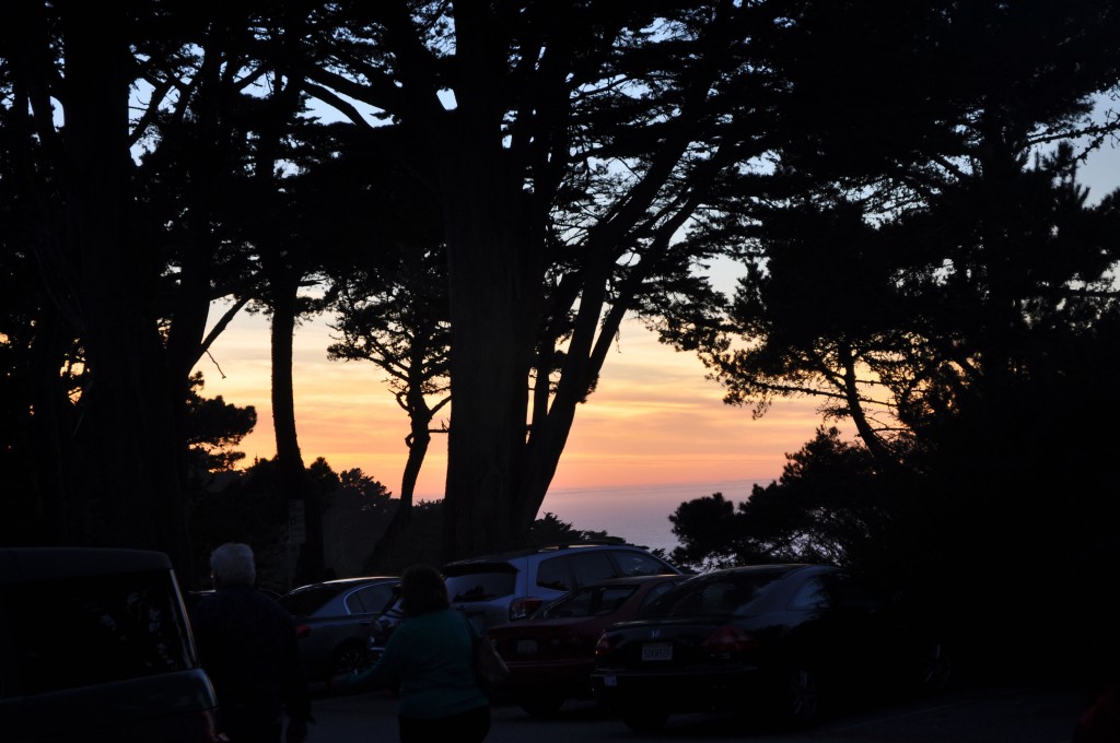 Inspiration beyond the darkness. Sunset beyond the Golden Gate (1-5-14). photo by Challen Yee