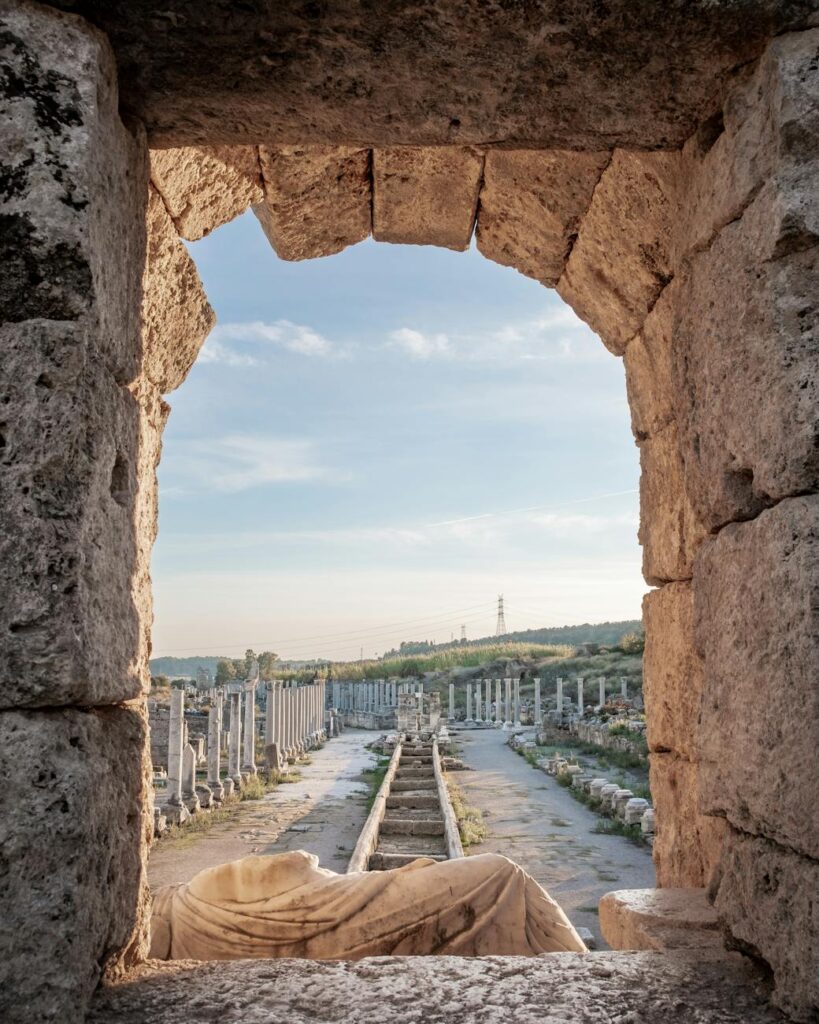 ruins of an ancient city of perge