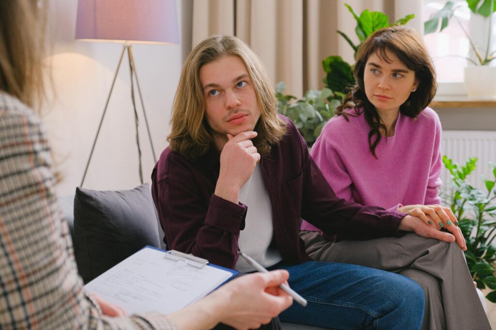 photo of a couple in therapy