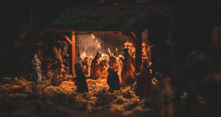 scene of birth of christ
