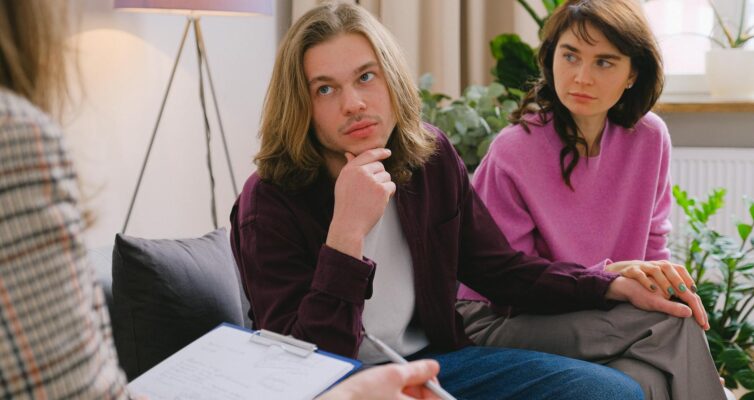 photo of a couple in therapy